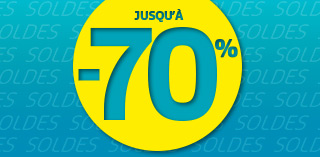 jusqu’à – 70%