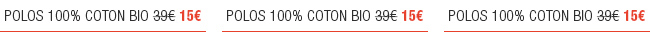 Soldes polos coton