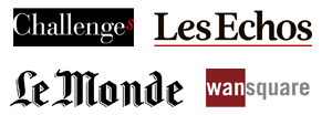 Challenge, Les Echos, Le Monde, Wansquare