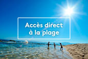 Nos campings accès direct plage